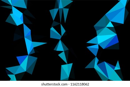 Light BLUE vector abstract polygonal texture. Modern geometrical abstract illustration with gradient. A completely new template for your business design.