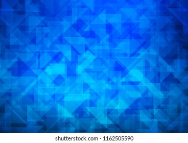 Light BLUE vector abstract polygonal abstract polygonal. An elegant bright illustration with gradient. Triangular pattern for your business design.