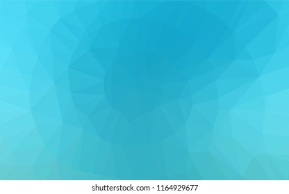 Light BLUE vector abstract polygonal cover. Creative illustration in halftone style with gradient. Brand new style for your business design.