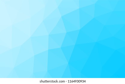 Light BLUE vector abstract polygonal texture. Creative geometric illustration in Origami style with gradient. The textured pattern can be used for background.