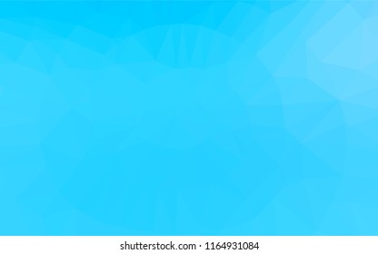 Light BLUE vector abstract polygonal layout. Geometric illustration in Origami style with gradient.  The textured pattern can be used for background.