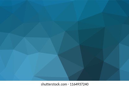 Light BLUE vector abstract polygonal layout. A sample with polygonal shapes. The elegant pattern can be used as part of a brand book.