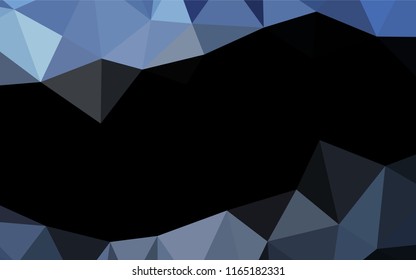 Light BLUE vector abstract polygonal layout. Brand new colored illustration in blurry style with gradient. The template can be used as a background for cell phones.
