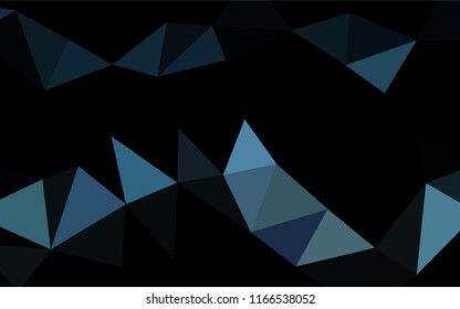 Light BLUE vector abstract polygonal texture. Triangular geometric sample with gradient.  A new texture for your design.