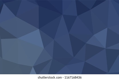 Light BLUE vector abstract polygonal pattern. Creative illustration in halftone style with triangles. Textured pattern for your backgrounds.