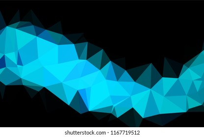 Light BLUE vector abstract polygonal layout. Shining colored illustration in a Brand new style. The elegant pattern can be used as part of a brand book.