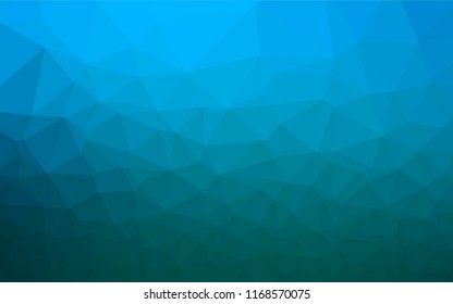 Light BLUE vector abstract polygonal texture. Glitter abstract illustration with an elegant design. The polygonal design can be used for your web site.