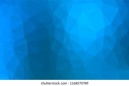 Light BLUE vector abstract polygonal texture. Triangular geometric sample with gradient.  A new texture for your design.