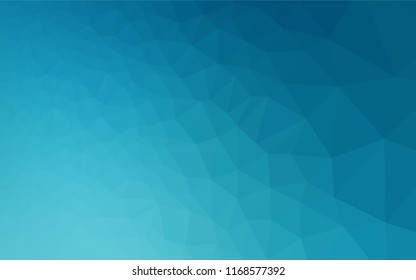 Light BLUE vector abstract polygonal cover. Colorful illustration in abstract style with gradient. The textured pattern can be used for background.