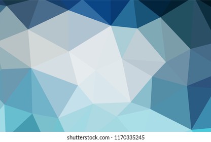 Light BLUE vector abstract polygonal template. Creative geometric illustration in Origami style with gradient. A new texture for your web site.