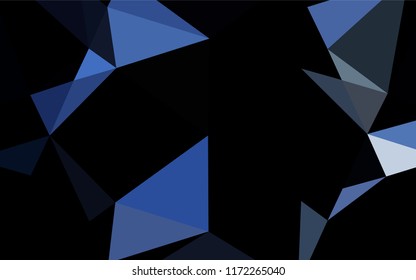 Light BLUE vector abstract polygonal texture. Creative illustration in halftone style with gradient. Triangular pattern for your business design.