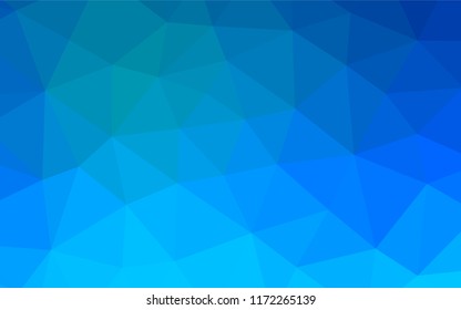 Light BLUE vector abstract polygonal layout. Brand new colored illustration in blurry style with gradient. The completely new template can be used for your brand book.