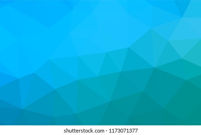 Light BLUE vector abstract polygonal cover. Triangular geometric sample with gradient.  The completely new template can be used for your brand book.