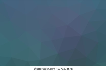 Light BLUE vector abstract polygonal texture. Geometric illustration in Origami style with gradient.  The best triangular design for your business.