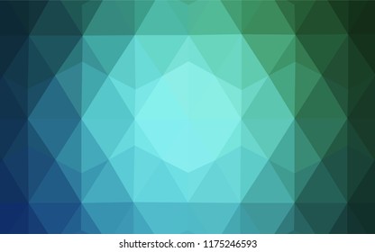 Light BLUE vector abstract polygonal pattern. Geometric illustration in Origami style with gradient.  Textured pattern for your backgrounds.