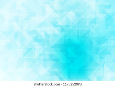 Light BLUE vector abstract polygonal layout. Shining colored illustration in a Brand new style. Triangular pattern for your business design.