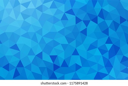 Light BLUE vector abstract polygonal pattern. Polygonal abstract illustration with gradient. New template for your brand book.