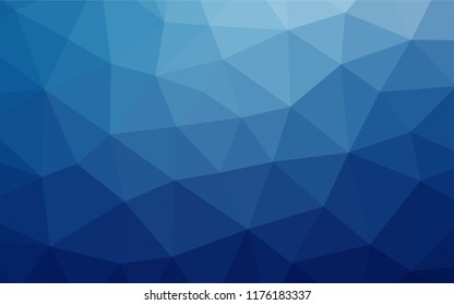 Light BLUE vector abstract polygonal texture. Glitter abstract illustration with an elegant design. The textured pattern can be used for background.