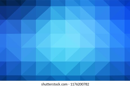 Light BLUE vector abstract polygonal background. Triangular geometric sample with gradient.  Brand new style for your business design.