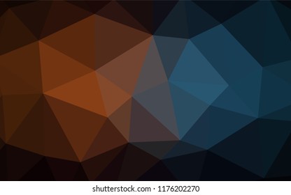Light BLUE vector abstract polygonal background. Colorful illustration in polygonal style with gradient. New template for your brand book.