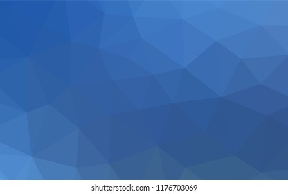 Light BLUE vector abstract polygonal layout. Triangular geometric sample with gradient.  Triangular pattern for your business design.