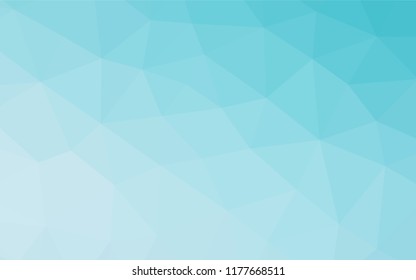 Light BLUE vector abstract polygonal texture. Creative geometric illustration in Origami style with gradient. The template can be used as a background for cell phones.