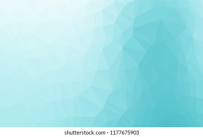 Light BLUE vector abstract polygonal layout. Colorful illustration in abstract style with gradient. The elegant pattern can be used as part of a brand book.
