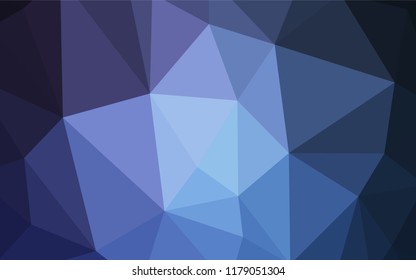 Light BLUE vector abstract polygonal template. Polygonal abstract illustration with gradient. Best triangular design for your business.