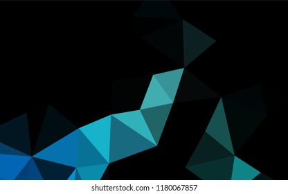Light BLUE vector abstract polygonal texture. Creative illustration in halftone style with gradient. A completely new template for your business design.