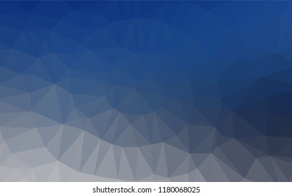 Light BLUE vector abstract polygonal layout. Colorful illustration in abstract style with gradient. The best triangular design for your business.