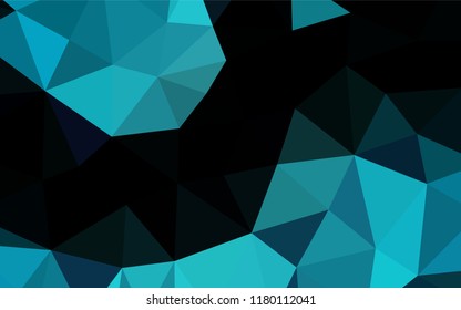 Light BLUE vector abstract polygonal cover. Creative geometric illustration in Origami style with gradient. Brand new design for your business.