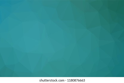 Light BLUE vector abstract polygonal layout. An elegant bright illustration with gradient. Triangular pattern for your business design.