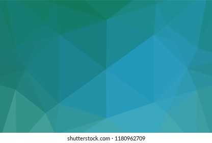 Light BLUE vector abstract polygonal layout. Creative illustration in halftone style with gradient. A completely new design for your business.