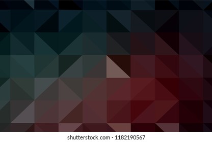 Light BLUE vector abstract polygonal template. Colorful abstract illustration with triangles. Polygonal design for your web site.