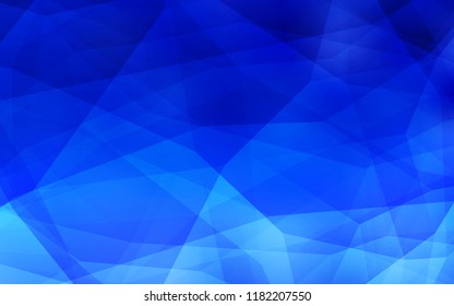 Light BLUE vector abstract polygonal pattern. Creative geometric illustration in Origami style with gradient. New template for your brand book.