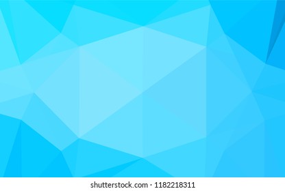 Light BLUE vector abstract polygonal texture. Creative geometric illustration in Origami style with gradient. A completely new template for your business design.
