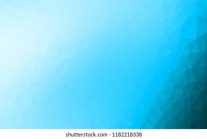 Light BLUE vector abstract polygonal cover. An elegant bright illustration with gradient. The textured pattern can be used for background.