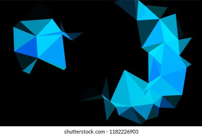 Light BLUE vector abstract polygonal cover. An elegant bright illustration with gradient. The completely new template can be used for your brand book.
