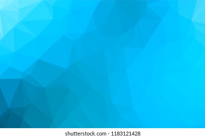 Light BLUE vector abstract polygonal layout. A vague abstract illustration with gradient. The best triangular design for your business.
