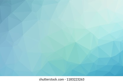 Light BLUE vector abstract polygonal texture. Triangular geometric sample with gradient.  A completely new design for your business.