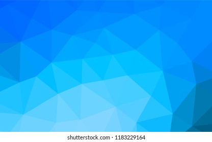 Light BLUE vector abstract polygonal texture. A vague abstract illustration with gradient. The elegant pattern can be used as part of a brand book.