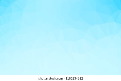 Light BLUE vector abstract polygonal cover. Geometric illustration in Origami style with gradient.  Triangular pattern for your business design.