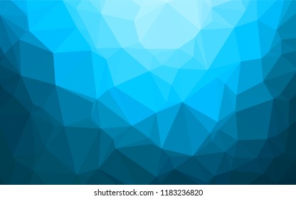 Light BLUE vector abstract polygonal texture. Geometric illustration in Origami style with gradient.  A new texture for your design.
