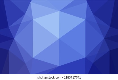 Light BLUE vector abstract polygonal cover. An elegant bright illustration with gradient. The textured pattern can be used for background.