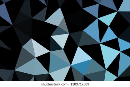 Light BLUE vector abstract polygonal texture. Shining colored illustration in a Brand new style. A completely new template for your business design.