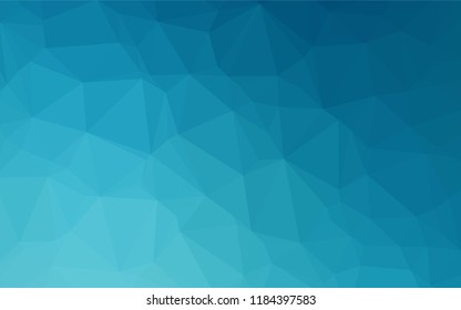 Light BLUE vector abstract polygonal cover. Shining illustration, which consist of triangles. The completely new template can be used for your brand book.