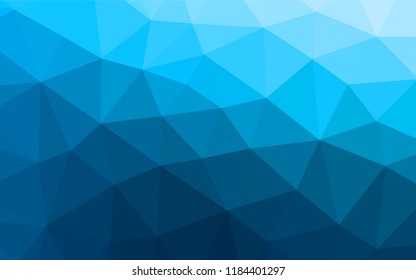 Light BLUE vector abstract polygonal cover. Modern geometrical abstract illustration with gradient. A completely new template for your business design.