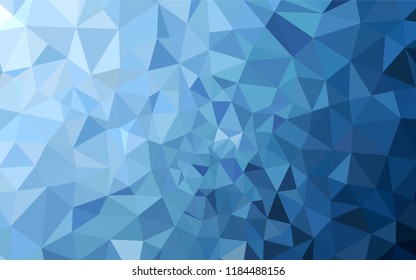 Light BLUE vector abstract polygonal background. Creative geometric illustration in Origami style with gradient. Pattern for a brand book's backdrop.
