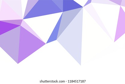 Light BLUE vector abstract polygonal template. Colorful illustration in abstract style with triangles. Template for cell phone's backgrounds.