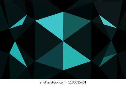 Light BLUE vector abstract polygonal cover. Modern geometrical abstract illustration with gradient. The textured pattern can be used for background.